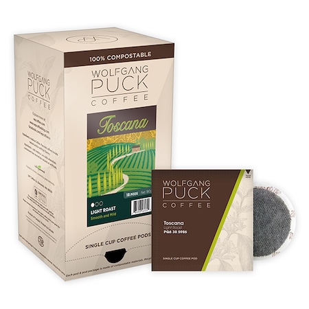 Wolfgang Puck Coffee Toscana Soft Coffee Pods, PK108 PK 016435